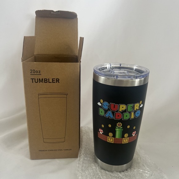Other - SUPER DADDIO 20oz Travel Mug Stainless Steel‎ Double Wall Tumbler Fathers Gift